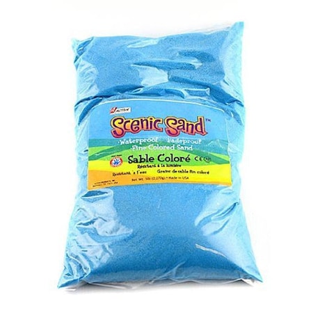 Scenic Sand Activa 5 lbs Bag of Colored Sand, Light Blue SC81432